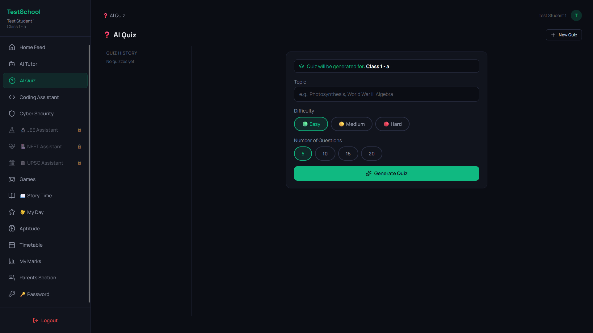 AI Quiz Generator